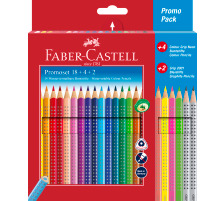 FABER-CASTELL Farbstift Colour Grip 5 Stck ass. Neon, 201540