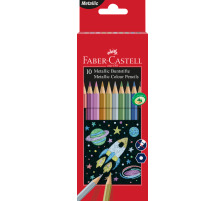 FABER-CASTELL Classic Colour Hexagonal metallic, 10er-Kartonetui, 201583