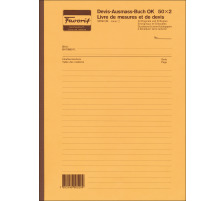 FAVORIT Devis Ausmassbuch D/F A4 weiss 50x2 Blatt, 2078 OK