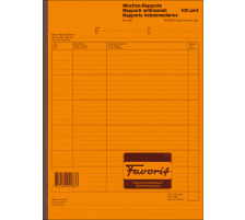 FAVORIT Wochen-Rapport D/F/I A4 weiss 100 Blatt, 400