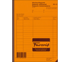 FAVORIT Wochen-Rapport D/F/I A5 weiss 50x2 Blatt, 507