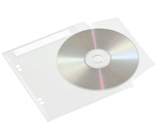 FAVORIT CD/DVD Zeigetaschen transparent 10 Stck, 60276