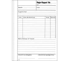 FAVORIT Rapport de rgie Allemand A5 papier autocopiant 50x2 flls., 9181 OK