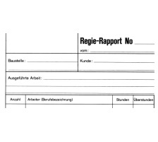 FAVORIT Regie-Rapporte Deutsch A5 Durchschreibepapier 50x2 Blatt, 9181 OK