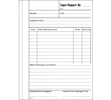 FAVORIT Tages-Rapport D A5 weiss/weiss 50x2 Blatt, 9186