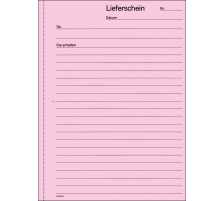 FAVORIT Lieferscheine D A5 rot/gelb/weiss 50x3 Blatt, 9233 OK