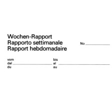 FAVORIT Wochen-Rapporte D/F/I A5 Durchschreibepapier 50x2 Blatt, 9307 OK