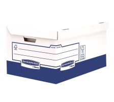 10 X FELLOWES Klappdeckelbox ULTRA weiss/blau 37.8x28.7x54.5 cm, 4474601