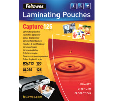 FELLOWES Folientasche 125mic 83x113mm glossy 100 Stck, 5307101