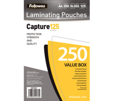 FELLOWES Folientasche 125mic A4 glossy 250 Stck, 5314903