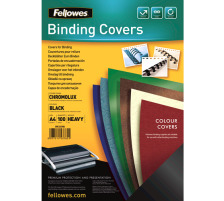 FELLOWES Gloss Cover A4 schwarz 100 Stck, 5378504