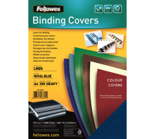 FELLOWES Leinenstruktur Cover A4 blau 100 Stck, 5381502