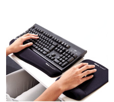 FELLOWES Tastatur-Handgelenkauflage PlushTouch schwarz, 9252103