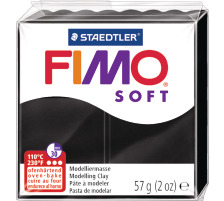 FIMO Knete Soft 56g schwarz, 11073-9