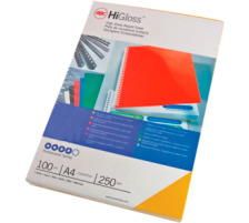 GBC HiGloss Cover A4 rouge, 250g 100 pcs., CE020030