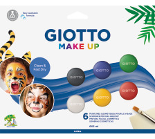 GIOTTO Maquillage Make-Up Basic couleurs 5ml 6 pcs., F476300