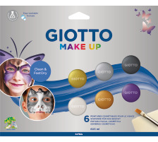 GIOTTO Maquillage Make-Up Metallic coleurs 5ml 6 pcs., F476500