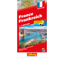 HALLWAG Carte routire Frankreich (Dis/BT) 1:1 Mio., 382309258