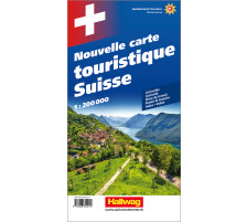 HALLWAG Neue Reisekarte Schweiz 1:200'000, 382830001