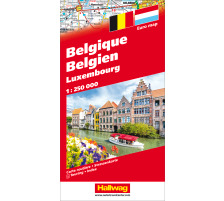 HALLWAG Carte routire Benelux 1:250'000, 382830007