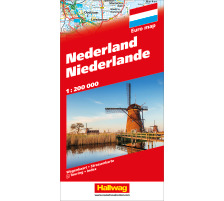 HALLWAG Carte routire Niederlande (Dis/BT) 1:200'000, 382830033