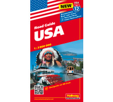 HALLWAG Carte routire USA (Dis/BT) 1:3,8 Mio., 382830047