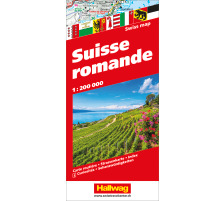 HALLWAG Carte routire Suisse Romande 1:200'000, 382830628