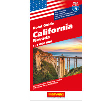 HALLWAG Carte routire California 1:1 Mio., 382830756