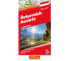 HALLWAG Carte routire sterreich (Dis) 1:500'000, 382830898