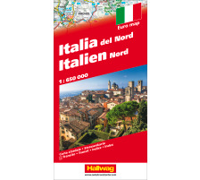 HALLWAG Carte routire Italien Nord 1:650'000, 382830901