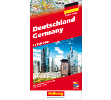 HALLWAG Carte routire Allemagne (Dis) 1:750'000, 382830904