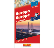 HALLWAG Carte routire Europa (Dis/BT) 1:3,6 Mio., 382830920