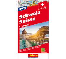 HALLWAG Strassenkarte Schweiz 2018 1:303'000, 382831029