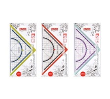 6 X HERLITZ Geometriedreieck my.pen 25cm Farben ass. Griff abnehmbar, 11367976