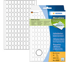 HERMA Etiketten Movables 812mm weiss, non perm. 3840 Stck, 10600