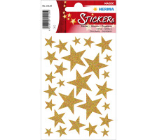 HERMA Sticker Sterne gold 27 Stck /1 Blatt, 15129