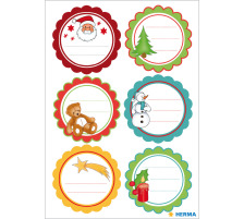 HERMA Sticker Geschenk Weihnachten 12 Stck /2 Blatt, 15258