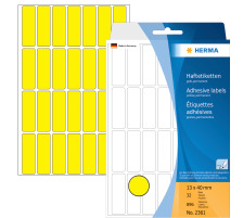 HERMA Haftetiketten 13x40mm gelb 896 Stck, 2361