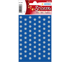 HERMA Sticker Sterne 8mm silber 201 Stck/3 Blatt, 4058