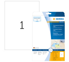 HERMA Folienetiketten 210x297mm transparent 25 St./25 Blatt, 4375