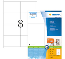 HERMA Universal-Etiketten 105x70mm weiss 800 St./100 Blatt, 4426