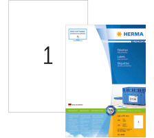 HERMA Universal-Etiketten 210x297mm weiss 100 St./100 Blatt, 4428