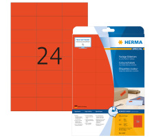 HERMA Universal-Etiketten 70x37mm rot 480 St./20 Blatt, 4467