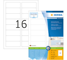 HERMA Etiketten Premium 88,933,8mm weiss 1600 Stck, 4479