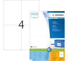 HERMA Universal-Etiketten 105x148mm weiss 800 St./200 Blatt, 4627