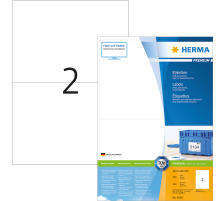 HERMA Universal-Etiketten 210x148mm weiss 400 St./200 Blatt, 4628