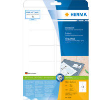 HERMA Etiketten Visitenkartengrsse weiss, 250 Stk./ 10 Blatt, 5028