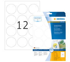 HERMA Rund-Etiketten 60mm weiss 300 St./25 Blatt, 5067