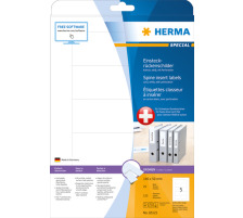 HERMA Einsteckrcken breit 146x50mm weiss 125Stk/ 25Blatt, 65121