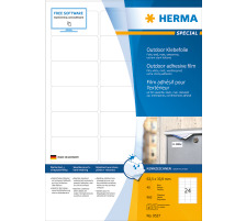 HERMA Folienetiketten 63,5x33,9mm weiss,PP matt 960 Stk./40 Bl., 9537